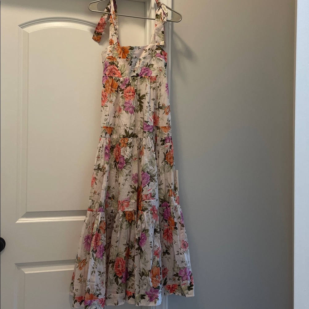 Zimmermann Pattie tie shoulder maxi dress